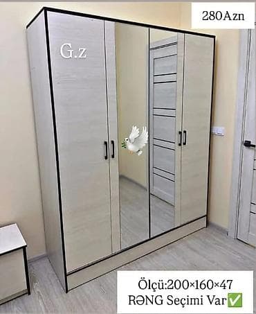 yeni mebel: Dört qapılı dolap. Yeni — 1