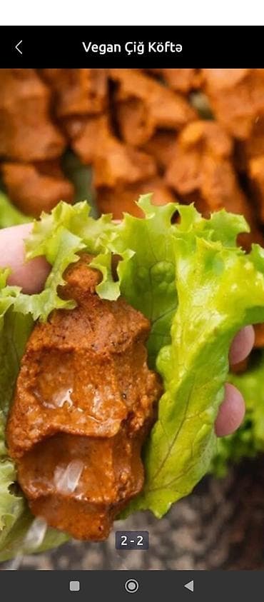 Vegan Çiğ Köftə - Bitki mənşəli tərkibli, ətli məhsul istifadə