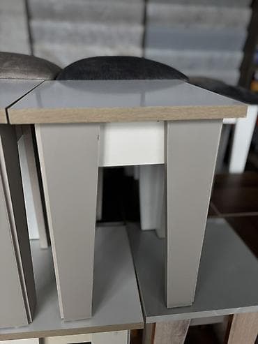 stol metbex: Mətbəx üçün, Yeni, Açılmayan, Dördbucaq masa, 4 stul — 7