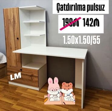 детский мебель в оше: Oğlan və qız üçün, Yeni, Yazı masası, Stulsuz — 4