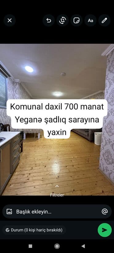 ki̇raye evler: 100 kv. m, 3 otaqlı, Kombi, Qaz, Su — 1