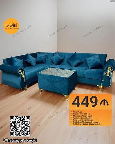 Künc divan, Açılan, Bazalı, Şəhərdaxili pulsuz çatdırılma