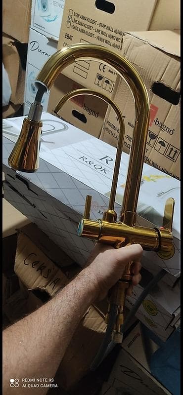 Mətbəx üçün çevik şlanqlı qarışdırıcı kranlar - Dizayn: U-formalı — 7