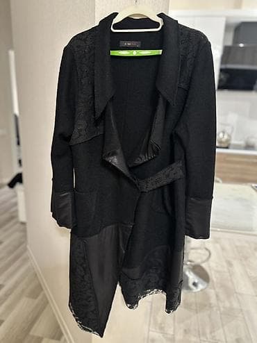 Qadın üçün qara kardiqan/palto-tunik Ölcü - L - Rəng: qara - Model