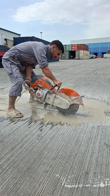 malyar isleri: Beton kəsmə xidməti Peşəkar avadanlıqla (STIHL benzinli kəsici, su — 2