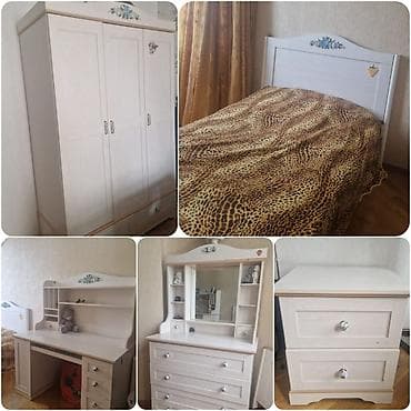 şlaf: Qız üçün, Təknəfərlik çarpayı, Yazı masası, Dolab, Termo — 1