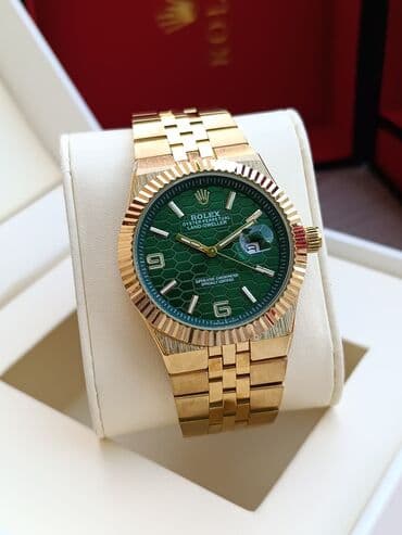 el fecr saat: Yeni, Qol saatı, Rolex, rəng - Qızılı — 11