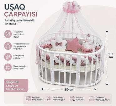 nomre 1 corek: Oğlan və qız üçün, Yeni, Çarpayı, Bazasız, Matras ilə, Siyirməsiz — 1