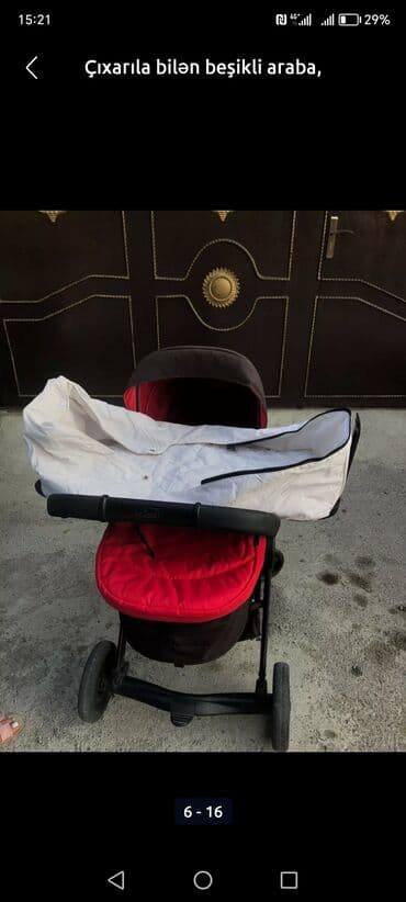 uşaq səbətləri instagram: Çıxarıla bilən beşikli araba, Chicco, İşlənmiş, Ünvandan götürmə, Ödənişli çatdırılma — 5
