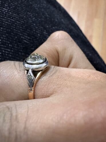 qizil tek qas uzukler ve qiymetleri: Üzük, Sarı qızıl, 583 Əyar, Brilyant, 0.51-1.00 Karat — 2