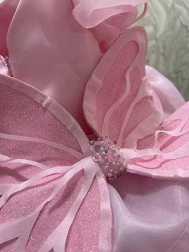 atlas donlar: Uşaq üçün nağıl tərzində çəhrayı don - Rəng: açıq çəhrayı - Dizayn — 3