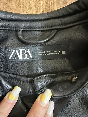 zara kurtka: Dəri kurtka, Zara, XS — 3