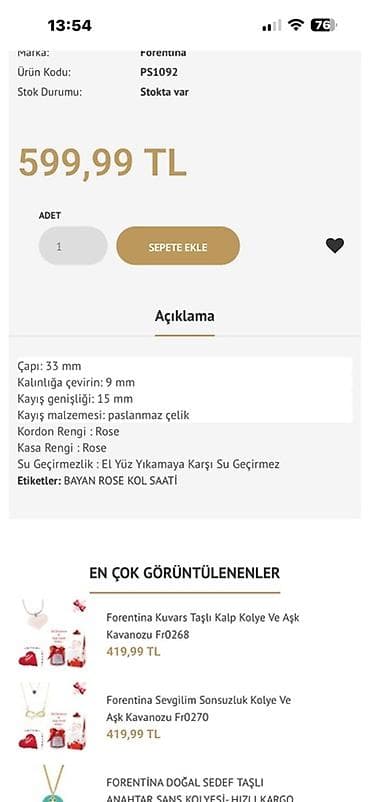 vmf.az saatlar: Qol saatı, rəng - Qızılı — 5