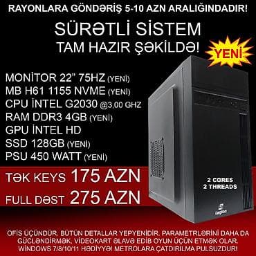 4 portlu modem: Masaüstü Kompüterlər “Legion LG-5015 G2030 / CORE i3 / CORE i5” ⭐G2030 — 7
