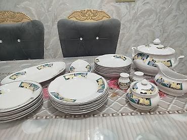 Nahar dəsti, rəng - Ağ, Farfor