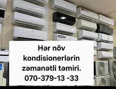pencere sexi: Təmir, Split kondisionerlər, Nasazlığın aradan qaldırılması, Zəmanətlə — 1
