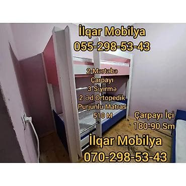 ucuz kravat: Oğlan və qız üçün, Yeni, Çarpayı, Matrassız, Siyirməsiz, Laminat — 6