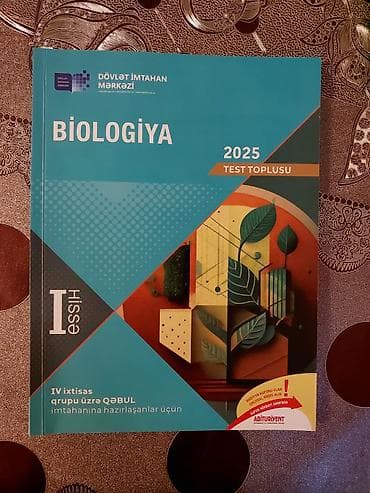 informatika toplu 2025 pdf: Biologiya Testlər 11-ci sinif, DİM, 1-ci hissə — 1