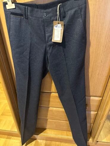 kişi ucun klassik qara kostyum: Kişi klassik şalvarı - Rəng: tünd boz (anıra yaxın) - Kəsim: klassik — 2