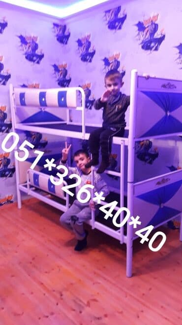 tek çarpayı: Oğlan və qız üçün, Yeni, Çarpayı, Matras ilə, Siyirməsiz — 22