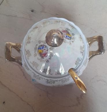 boşqa: Çay dəsti, rəng - Ağ, Farfor — 2