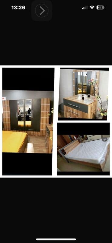 taxta şifaner: İkinəfərlik çarpayı, Dolab — 1