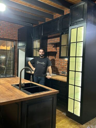 xonca kiraye: Sifarişlə mətbəx dəsti, Özü çəkən petlələr, MDF, Kredit var, Pulsuz çatdırılma — 1