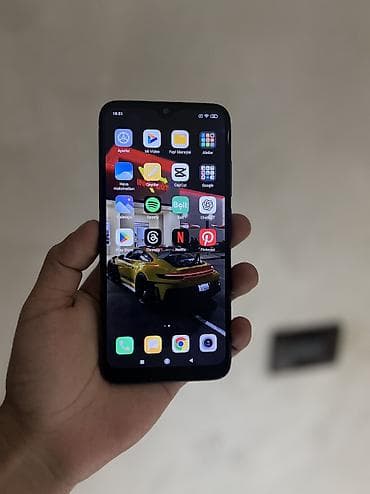 duymeli telfonlar: Redmi Note 7, 64 GB, rəng - Boz, Barmaq izi, Face ID — 5