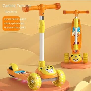 самокаты в баку: Scooter 🌀 Açılıb yığılır 🌀 Oturub sürmək olur 🌀 işıqlı 🌀 səbəti ve — 4