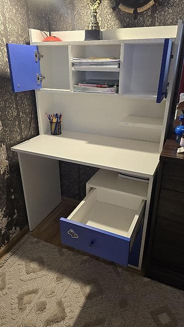 makyaj ucun masa: Oğlan və qız üçün, Siyirməli, Yazı masası, Stulsuz — 2