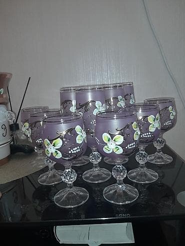 ucuz misarlar: Qədəhlər, rəng - Bənövşəyi, Şüşə — 2