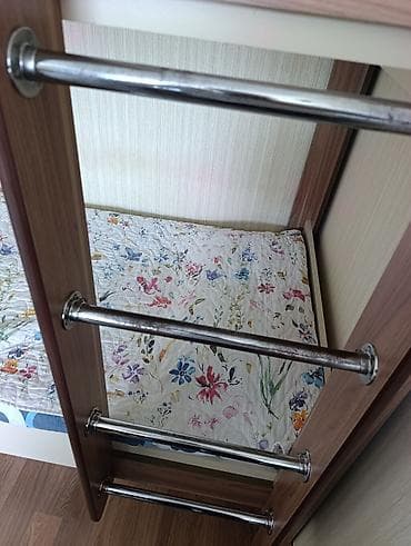 İkimərtəbəli uşaq çarpayıları: Oğlan və qız üçün, Çarpayı, Matras ilə, Siyirməsiz, MDF — 4
