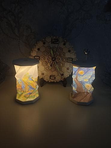 Pərdə və jalüzlər: Origami stildə portativ LED masa lampası - Dizayn: Qatlana bilən — 3