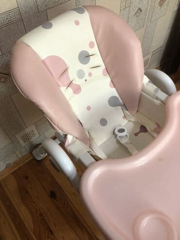 yemek qizdiran soba: Kınderkraft fırmasının Uşaq yemək stulu – açıq çəhrayı rəngdə, naqışlı — 3