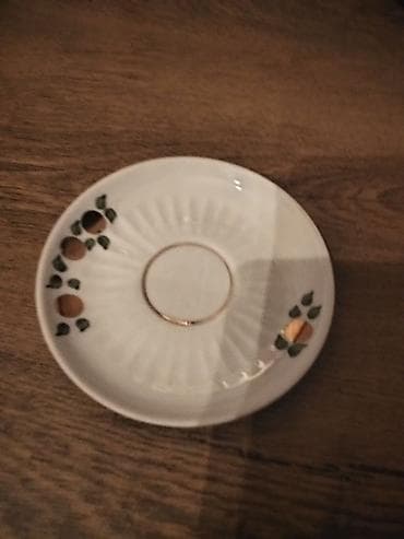 direl naboru: Nəlbəkilər, 6 ədədli dəst, rəng - Ağ, Farfor, SSRİ — 1