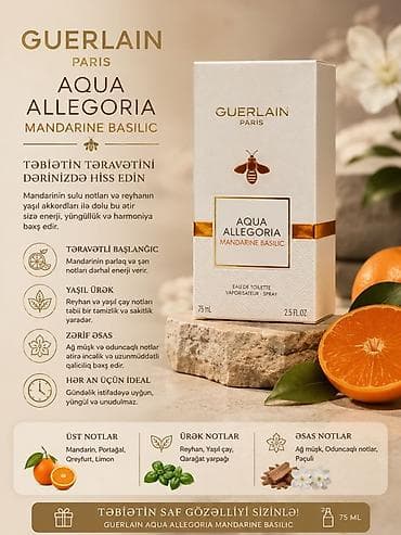 ultra 8: Guerlain Aqua Allegoria Mandarine Basilic – Eau de Toilette, 75 ml — 1