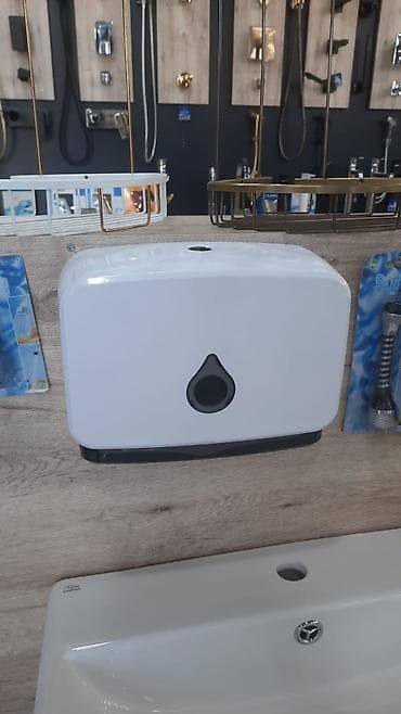 Məişət məhsulları: Salvetqa qab - Material: möhkəm plastik korpus, parlaq ağ rəng - — 1