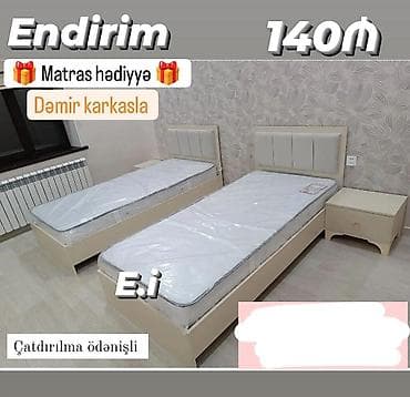 taxt ucun matraslar: Yeni, Təknəfərlik çarpayı, Matras ilə — 1