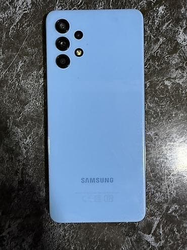 Samsung Galaxy A32, 64 GB, rəng - Mavi, Barmaq izi, İki sim kartlı, Face ID