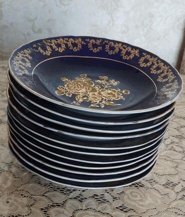 Аксессуары для кухни: Тарелки — 8