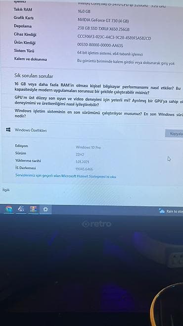 kompute: Oyun və gündəlik istifadə üçün stolüstü kompüter seti Komponentlər: - — 4