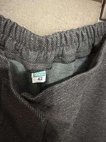 ana bala geyim: Qadın geyim dəsti və cins şalvar 1) Boz trikotaj dəst - Rəng: tünd — 1