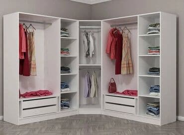 künclük: Künc dolab, Dəhliz üçün, Yataq otağı üçün, Şifonyer, Açılan, Korpuslu, 5 qapı — 10