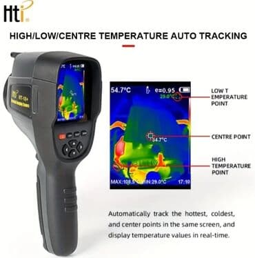Mercedes-Benz: Termal görüntü kamerası. Model: HTI HT-18+ Temperaturu ölçmək və — 4