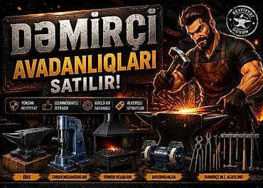 Dəmirçi avadanlıqları satılır Sifirdan baslayanlar ucun uygundur lalafo.az -da Dəmirçi avadanlıqları satılır Sifirdan baslayanlar ucun uygundur