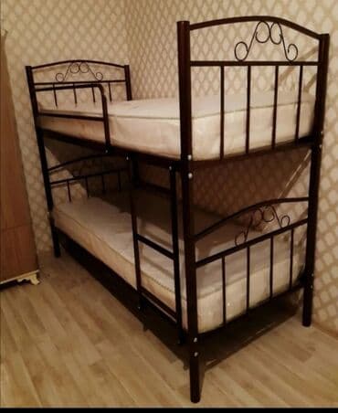 двухъярусные кровати в рассрочку: Для девочки и мальчика, Новый, Кровать, Без матраса, Без выдвижных ящиков — 1