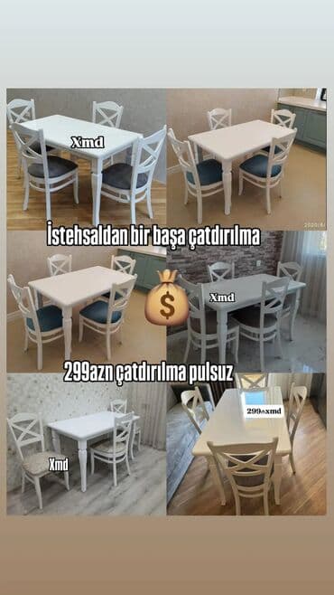 Садовая, уличная мебель: Masa desti rəng seçimi var — 1