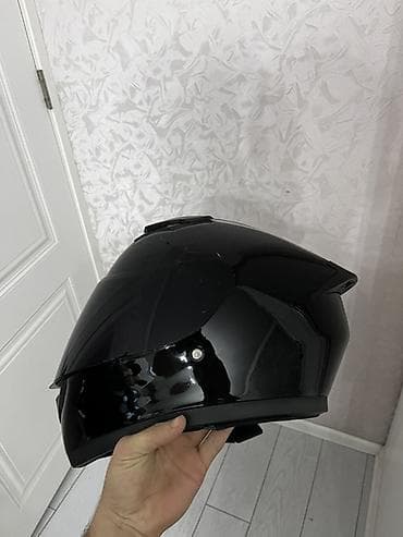 qara plyonka: JUNHAOLONG tam örtülü motosiklet dəbilqəsi - Rəng: parlaq qara - — 3