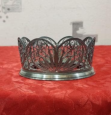 lala.fo posuda: Qənd qabı sovet istehsalı, yaxşı vəziyyətdədir. Materialı melxior — 10