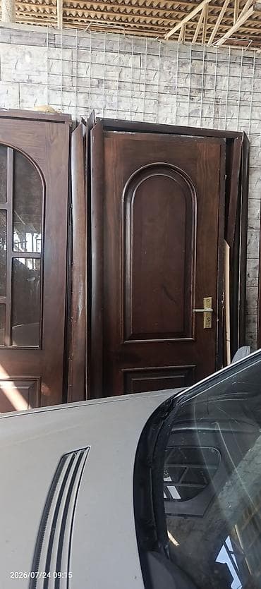 qapi ucun setkalar: Taxta giriş/interyer qapıları – komplekt - Material: kütləvi ağac — 2